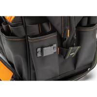 Professional 20" Tool Bag, Nylon, 33 Pockets, Black/Orange Absolute Business Supply