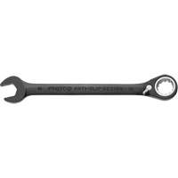 Metric Spline Combination Reversible Ratcheting Wrench, Black/Chrome Finish Absolute Business Supply