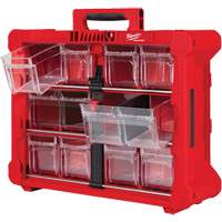 Organisateur PACKOUT &agrave; bac inclinable, 15-1/5" x 19-7/10" x 6-7/10", Noir/Rouge Absolute Business Supply