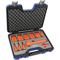 3/8" Drive SAE & Metric Hex Bit Insulated Socket and Attachment Set, 1000 V, 16 Pcs Absolute Business Supply