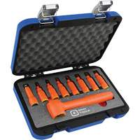 3/8" Drive Insulated Metric Hex Bit Socket and Attachment Set, 1000 V, 9 Pcs Absolute Business Supply