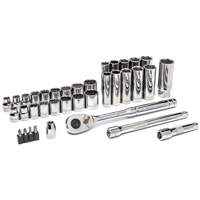 Jeu d'outils pour m&eacute;canicien &agrave; 72 dents, 12 pans et &agrave; prise de 3/8" Absolute Business Supply