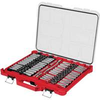 Jeu de cliquets et douilles m&eacute;triques/SAE avec organisateur PACKOUT &agrave; profil bas, 98 Mcx, Prise de 3/8" Absolute Business Supply
