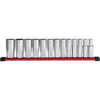 Jeu de douilles profondes SAE &agrave; 12 pans, 13 Mcx, Prise de 1/2", Profond Absolute Business Supply