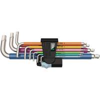 Jeu de cl&eacute;s m&acirc;les 3950/9 Hex-Plus multicolores, 9 mcx, M&eacute;trique Absolute Business Supply