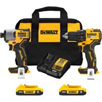 Brushless Cordless Drill/Driver & Impact Driver Combo Kit, Lithium-Ion, 20 V Absolute Business Supply