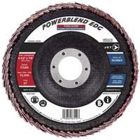 POWERBLEND EDG Flap Disc, 4-1/2" x 7/8", Type 27, CG60 Grit, Ceramic Absolute Business Supply