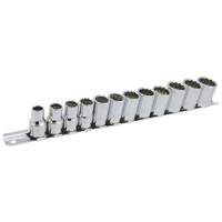 SS3812M-12 12-Point Metric Socket Set, 12 Pcs, 3/8" Drive Size Absolute Business Supply