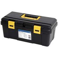 Coffre &agrave; outils portatif en plastique JPTB-19, 19" la x 9" p x 8" h, Noir Absolute Business Supply
