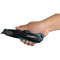 Retractable Safety Knife , Stainless Steel, Heavy-Duty, Plastic/Aluminum Handle Absolute Business Supply