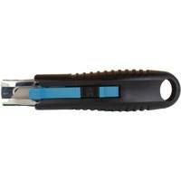Standard-Duty Retractable Safety Knife, Stainless Steel, Rubber Handle Absolute Business Supply