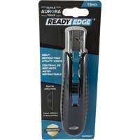 Standard-Duty Retractable Safety Knife, Stainless Steel, Rubber Handle Absolute Business Supply