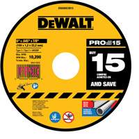 Meule &agrave; tronçonner pour m&eacute;tal, 6" x 0,045", Arbre de 7/8", Type 1, Oxyde d'aluminium Absolute Business Supply