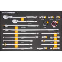 Ensemble d'outils &agrave; cliquet et d'entraînement 3/8" &agrave; 90 dents avec plateau de rangement en mousse Absolute Business Supply