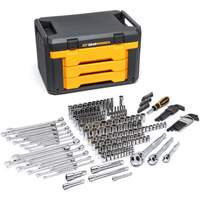 Jeu d'outils pour m&eacute;canicien dans boîte de rangement &agrave; trois tiroirs Absolute Business Supply