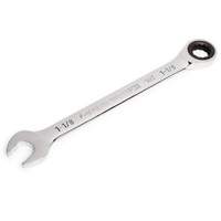 90-Tooth Ratcheting Combination Wrench, 12 Point, 1-1/8", Chrome Finish Absolute Business Supply