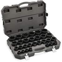 Jeu de douilles SAE &agrave; 6 pans, 29 Mcx, Chocs, Prise de 3/4" Absolute Business Supply