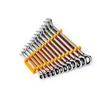 90-Tooth 12 Point Wrench Set, Ratcheting Combination, 12 Pieces, Metric Absolute Business Supply