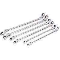 90-Tooth 12 Point Metric GearBox Double Ratcheting Wrench Set, Flex Head, 6 Pieces, Metric Absolute Business Supply