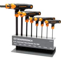Jeu de cl&eacute;s hexagonales avec manche en T et embout sph&eacute;rique, 8 mcx, M&eacute;trique Absolute Business Supply