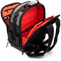 Sac &agrave; dos pour ouvrier, 18" lo x 10" la, Noir/Gris/Orange, Polyester Absolute Business Supply