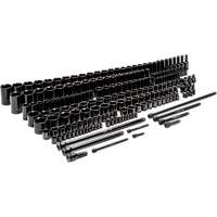 Jeu de douilles maîtresses SAE/m&eacute;triques &agrave; 6 pans, 209 Mcx, Chocs, Profond Absolute Business Supply