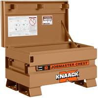 Coffre de chantier mod&egrave;le 32 avec cadenas, 32" x 19" x 19", Acier, Havane Absolute Business Supply