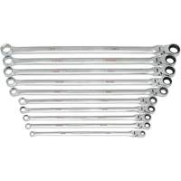 120XP Universal Spline XL Flex Head GearBox Wrench Set, Ratcheting Box, 10 Pieces, Imperial Absolute Business Supply
