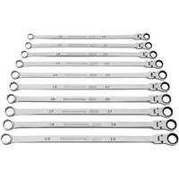 120XP Universal Spline XL Flex Head GearBox Wrench Set, Ratcheting Box, 10 Pieces, Imperial Absolute Business Supply