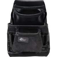 Sac robuste Phantom pour clous et outils, Cuir, 10 pochettes, Noir Absolute Business Supply