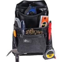 Sac robuste Phantom pour clous et outils, Cuir, 10 pochettes, Noir Absolute Business Supply
