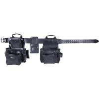 Ensemble de tabliers robustes Phantom 4 morceaux, Cuir, Noir Absolute Business Supply