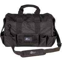 Sac &agrave; outils Phantom 18" pour entrepreneur, Polyester balistique, 25 pochettes, Noir Absolute Business Supply