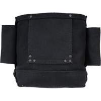 Sac Phantom pour &eacute;crous et boulons avec 2 manchons, Toile, 3 pochettes, Noir Absolute Business Supply
