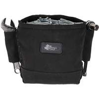 Sac Phantom pour &eacute;crous et boulons avec 2 manchons, Toile, 3 pochettes, Noir Absolute Business Supply