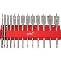 Ensemble de m&egrave;ches plates, 13 morceaux, Acier &agrave; haute teneur en carbone Absolute Business Supply