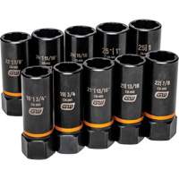 Jeu de douilles d'extraction Bolt Biter, 10 Mcx, Chocs, Prise de 1/2", Profond Absolute Business Supply