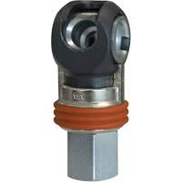 TOPQUIK SC Industrial Swing Quick Coupler, Nickel-Plated Steel, 3/8", Female NPT, 360 PSI Absolute Business Supply