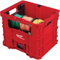 Bac distributeur de fils XL PACKOUT, 15-3/4" x 18-5/8" x 15", Noir/Rouge Absolute Business Supply
