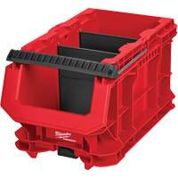 Bac compact PACKOUT, 15-1/2" x 9-1/2" x 8-3/4", Noir/Rouge Absolute Business Supply