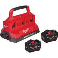 Ensemble de d&eacute;marrage M18 Forge avec 2 bloc-piles et chargeur rapide &agrave; six baies, Lithium-ion, 18 V, 12 Ah Absolute Business Supply