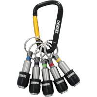Jeu de porte-embouts avec anneau porte-cl&eacute;s 5 morceaux Absolute Business Supply