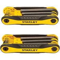2-Piece Durable Folding Hex Keys, 8 Pcs., Metric & Imperial Absolute Business Supply