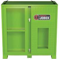Armoire ventil&eacute;e pour le rangement d'&eacute;PI sur place, Acier, Vert lime haute visibilit&eacute; Absolute Business Supply