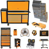 MEGAMOD Master Mechanics Tool Set in Premium Modular Foam Trays with Tool Storage & Shop Equipment, 1331 Pieces Absolute Business Supply