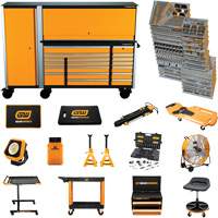 MEGAMOD Mechanics Tool Set in Premium Modular Foam Trays with Tool Storage & Shop Equipment, 1629 Pieces Absolute Business Supply
