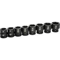 Jeu de douilles m&eacute;triques &agrave; 6 pans, 8 Mcx, Chocs, Prise de 3/4" Absolute Business Supply