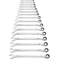 Jeu de cl&eacute;s SAE 120XP Universal Spline XL, Combinaison &agrave; cliquet, 16 morceaux, Imp&eacute;rial Absolute Business Supply