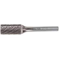 Double Cut Cylindrical Carbide Burr, SA, 1/8" Dia., 1/8" Shank, 9/16" Depth of Cut Absolute Business Supply