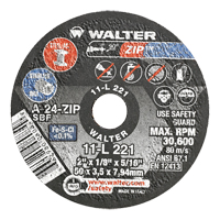 Portable Small Diameter Reinforced Cut-Off Wheels - Zip, 2" x 1/8", 5/16" Arbor, Type 1, Aluminum Oxide, 31000 RPM Absolute Business Supply